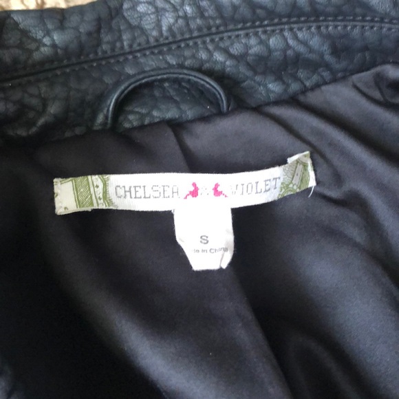 Vegan Leather Chelsea and Violet jacket - Picture 3 of 4